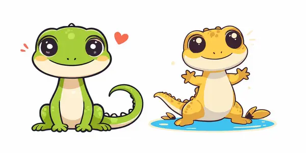 Şirin bir karikatür dinozor. İzole vektör çizimi. beyaz arkaplan