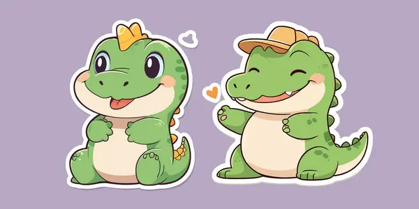 Gülen suratlı şirin çizgi film ejderhasının vektör çizimi