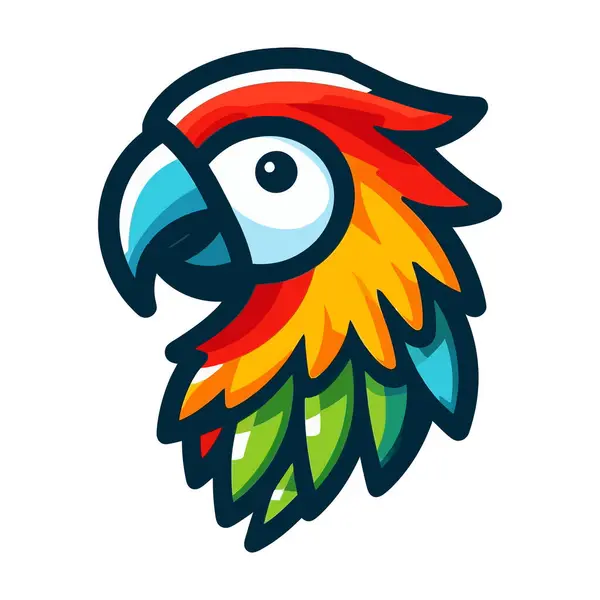 renkli kuş çizgi film vektör tasarımı