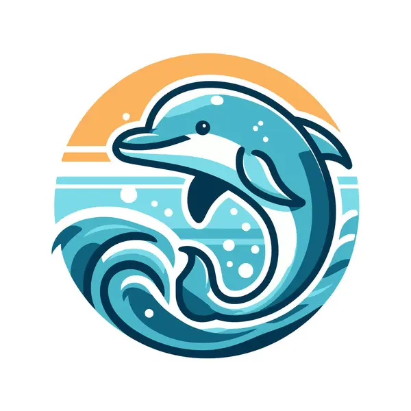 Yunuslar dalga dalga çemberin içinde.