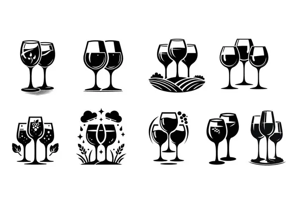 Şampanya ve cam seti.