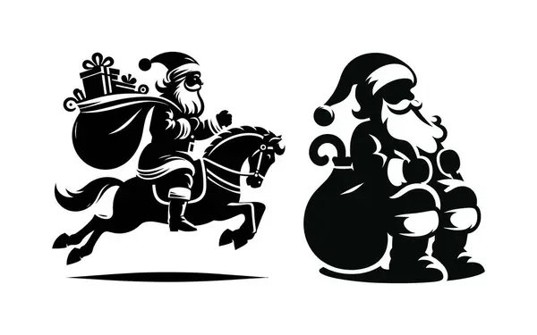 Noel ve yeni yıl tebrik kartı.