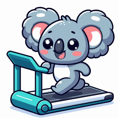 Sevimli küçük koala çizgi film çizimi