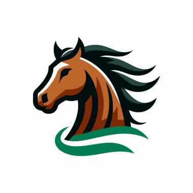 Bir atın vektör illüstrasyonu