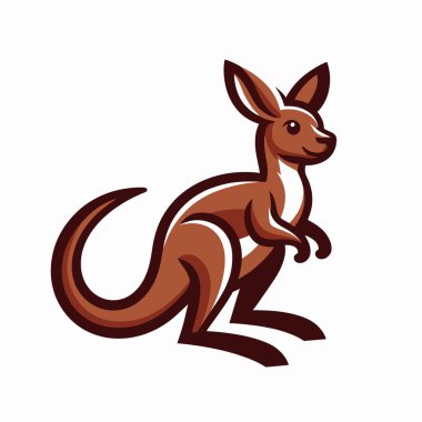 kanguru karikatür vektör çizimi