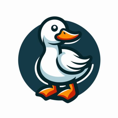 Ördek vektör logosu çizimi