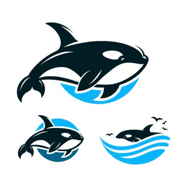 balina logo vektör resimleme tasarımı