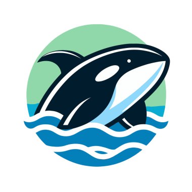 Dalgalı ve okyanuslu balina hayvanı