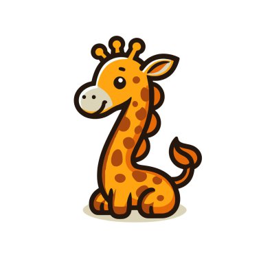 Çizgi film küçük zürafa