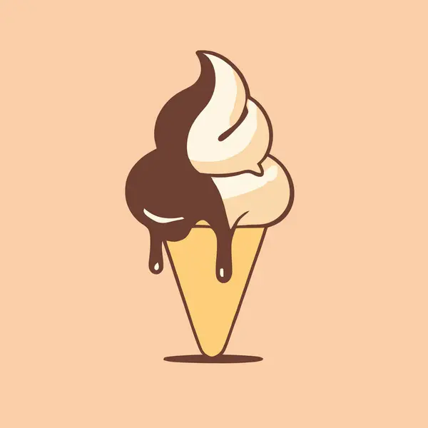 Çikolata kremalı vektör illüstrasyonu