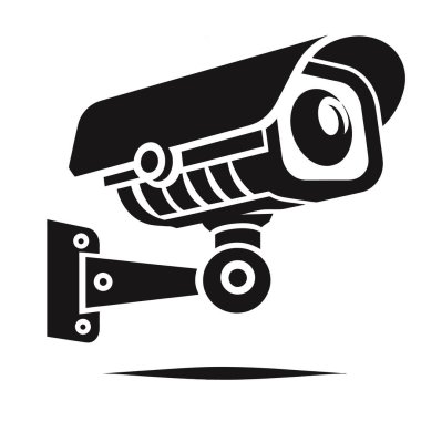 Kamera simgesi vektörü beyaz arkaplanda izole edildi