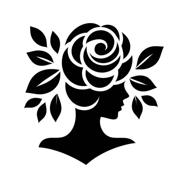 Güzel bir kadınla siluet.