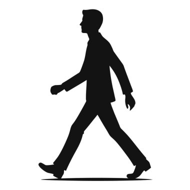 İşadamı bastonuyla yürüyor