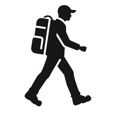 Turist simgesi, basit stil