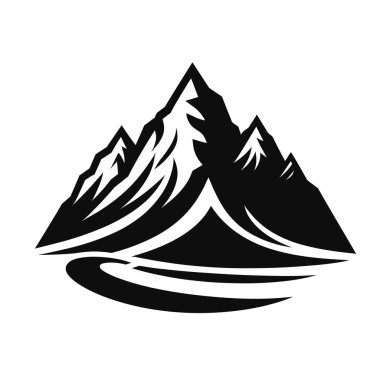 Dağ logosu şablon vektör ikonu tasarımı