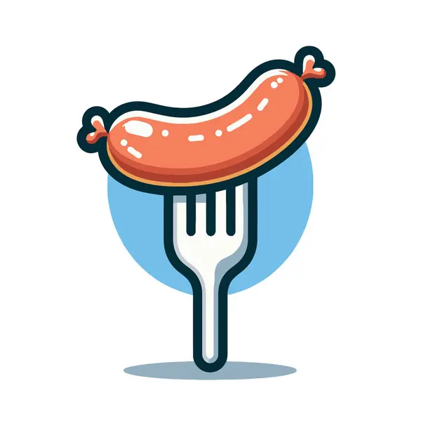 hot dog yemek vektör simgesi tasarımı