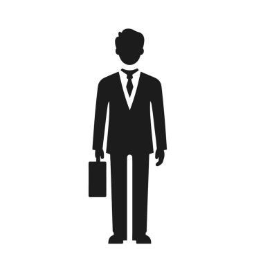 vektör işadamı simge çizimi tasarımı