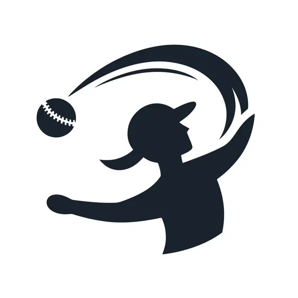 Beyzbol oyuncu vektör çizim