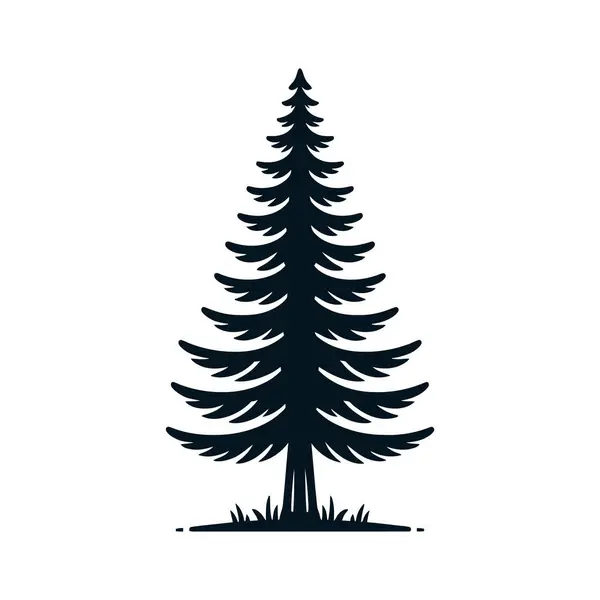 Noel ağacı ikonu. vektör illüstrasyonu