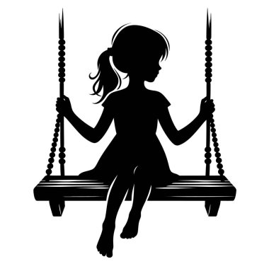 salıncakta oturan kız