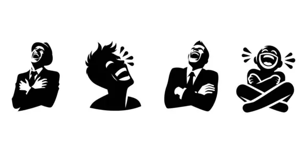 Baş ağrısı olan bir adamın vektör silueti..