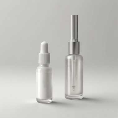 Cam Düşüren Şişeleri Temizle Minimalist Cilt Bakımı ve Temel Yağ Paketleme