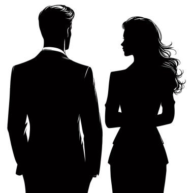 İş Adamlarının Silüetleri.