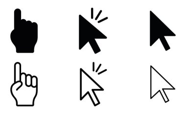 İmleç simgesi seti. imleç simgesi seti