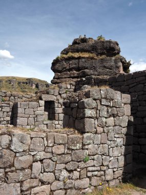 Waqrapukara or Waqra Pukara (horn fortress) is an archaeological site in Peru located in the Cusco Region. At 4,300 metres above sea level, It was built by the Canchis and later conquered by Incas. clipart