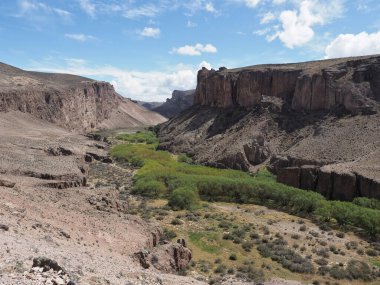 Cueva de los Manos veya Patagonya 'daki El Mağarası. Arjantin 'in Santa Cruz eyaletindeki bir mağara ve taş sanat eserleri kompleksi. Mağaraya yüzlerce el resmi adı verildi..