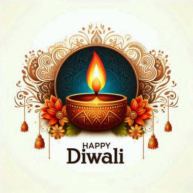 Happy Diwali, Hindistan 'da ve Hindu toplumunun yaşadığı tüm dünyada kutlanan bir Hindu Festivali. Bu festivalin gece lambasına ihtiyacı var. Bu resmin ana teması da bu.    