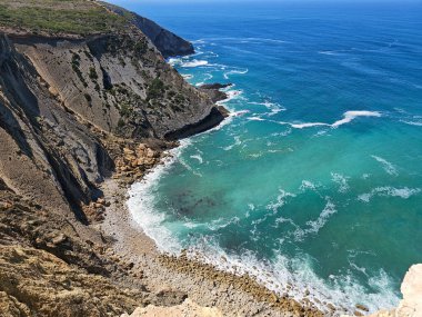 Alentejo sahilindeki Atlantik 'in öfkesi