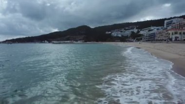 Simbra kalesinin yörünge drone görüntüsü