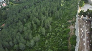 Simbra kalesinin yörünge drone görüntüsü