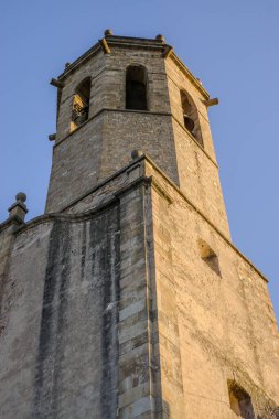 Barselona 'daki barok kilise çan kulesi. Sant Baldiri Kilisesi.