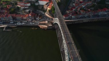 Douro Nehri, Dom Luis Köprüsü ve Porto Havacılık Manzarası