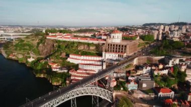 Douro Nehri, Dom Luis Köprüsü ve Porto Havacılık Manzarası