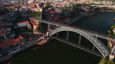 Douro Nehri, Dom Luis Köprüsü ve Porto Havacılık Manzarası