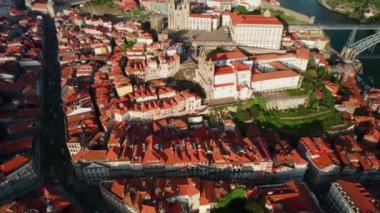 Douro Nehri, Dom Luis Köprüsü ve Porto Havacılık Manzarası