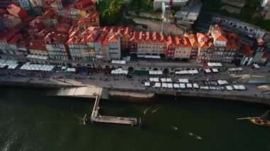 Douro Nehri, Dom Luis Köprüsü ve Porto Havacılık Manzarası
