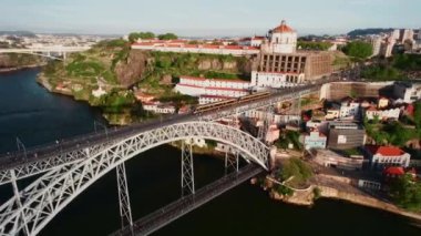 Douro Nehri, Dom Luis Köprüsü ve Porto Havacılık Manzarası