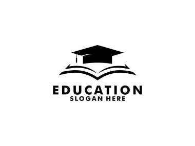 eğitim logosu tasarımı, vektör illüstrasyonu