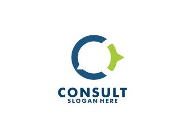 Danışmanlık Ajansı logosu, Danışman logo vektör şablonu