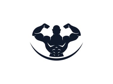 Fitness ve Jimnastik Logosu Tasarım Vektörü