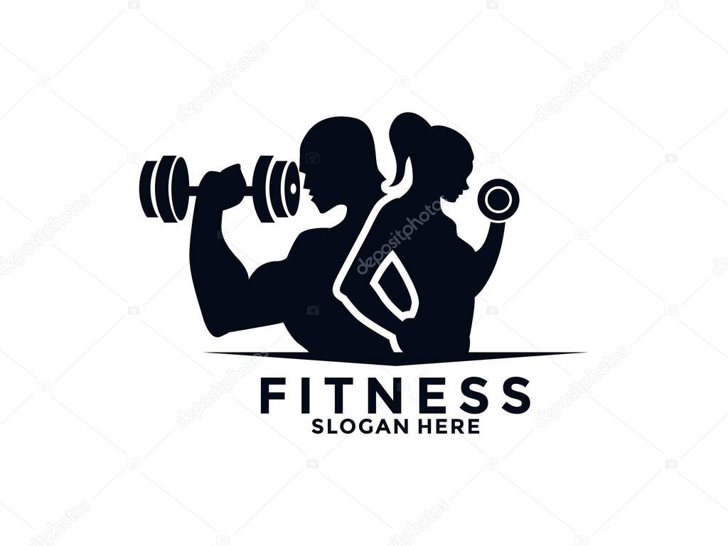 Fitness and Gym Logo Design Vector
