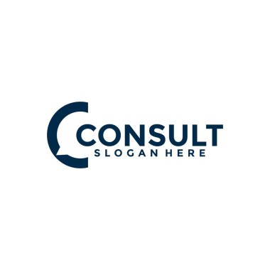 Danışmanlık ajansı peyzaj logosu, Danışman logo şablonu, Danışman logo ikonu vektörü
