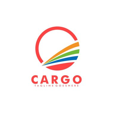 Lojistik ve Ulaştırma Kargo Şirketi logo vektör şablonu