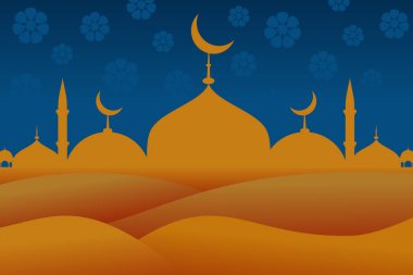 Cami vektör arkaplanı, zarif cami vektörü