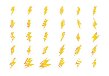 Şimşek simgesi vektörü, yıldırım simgesi vektörü kümesi