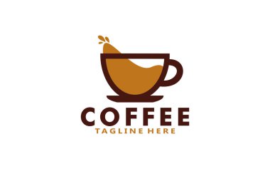 Restoran, Kafe, Kraliyet, Butik, Heraldiç ve diğer vektör illüstrasyonları için kahve logosu kimliği